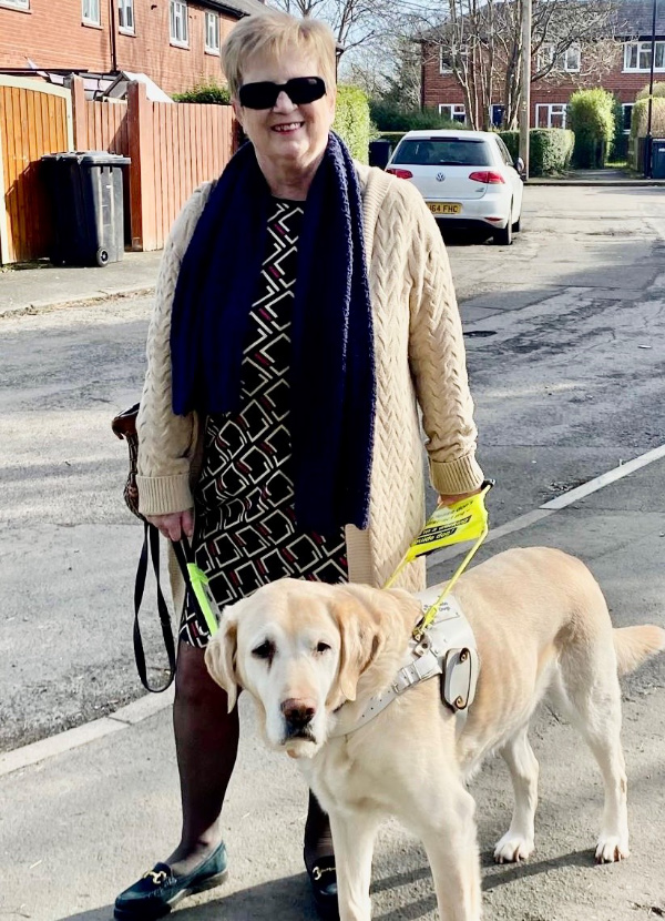 Kim and guide dog