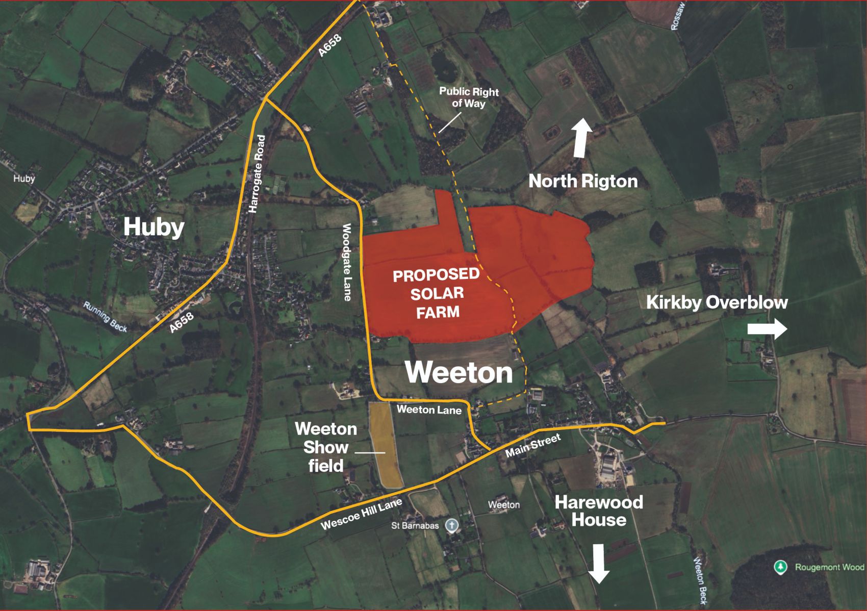 Solar farm near Weeton
