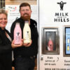Fodder Manager Vanessa Pitt with James Hill MD of Milk from the Hills