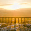 The iconic Ribblehead Viaduct passengers travel across on the Settle to Carlisle line