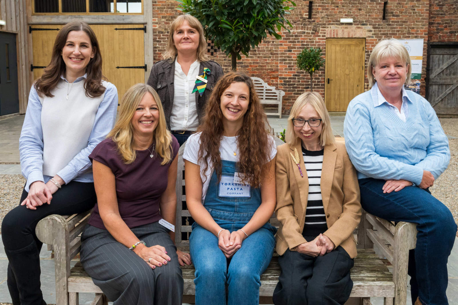 aura Copeland (Women In Farming Coordinator), Louise Day, Sophie McCandlish (Autumn Gathering Chair), Kathryn Bumby, Helen Stanier and Jill Gray (Yorkshire Rural Support Network Chair).