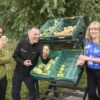 North Yorkshire Council’s Healthy Schools’ Team officer, Ruth Stacey with Jodie Morris (far right) the school’s pastoral support worker and to your left Peter Barringer and Chris Clyburn from FareShare