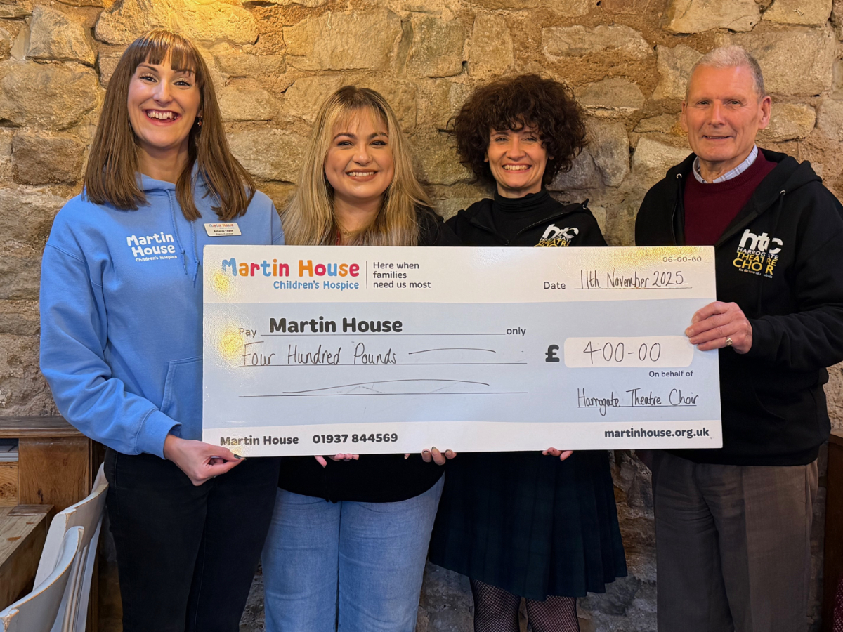 Harrogate Theatre Choir's Wetherby Concert raises £400 for Martin House Children's Hospice