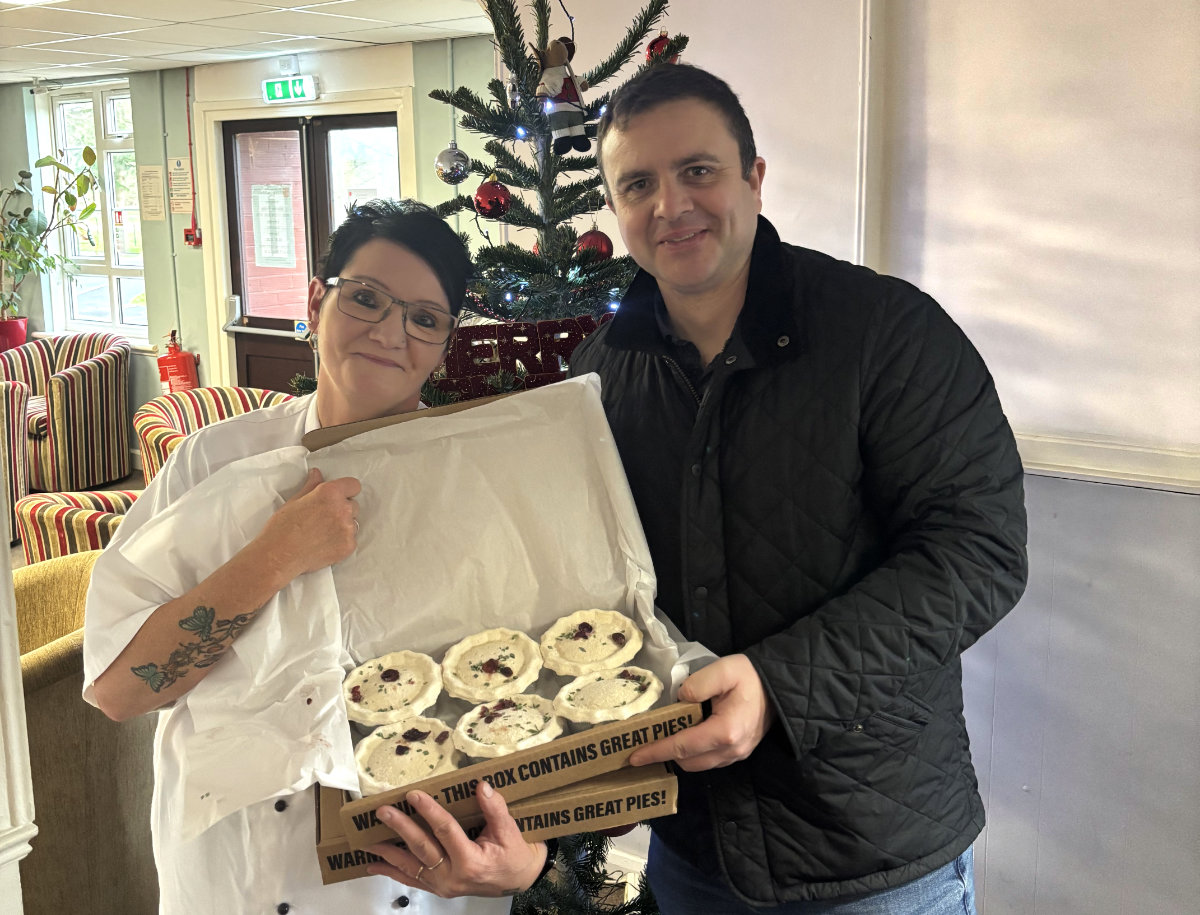 MD James Sturdy with Sue - Chef at Catterick Garrison Camp