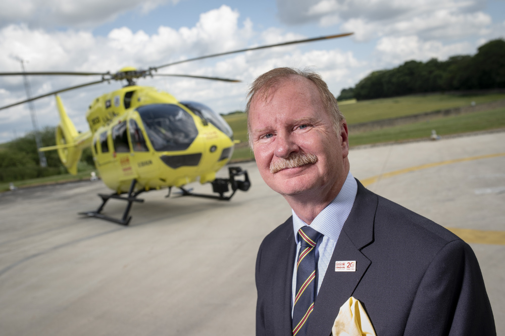 Yorkshire Air Ambulance Charity (YAA) Mike Harrop, Chair of Trustees at YAA