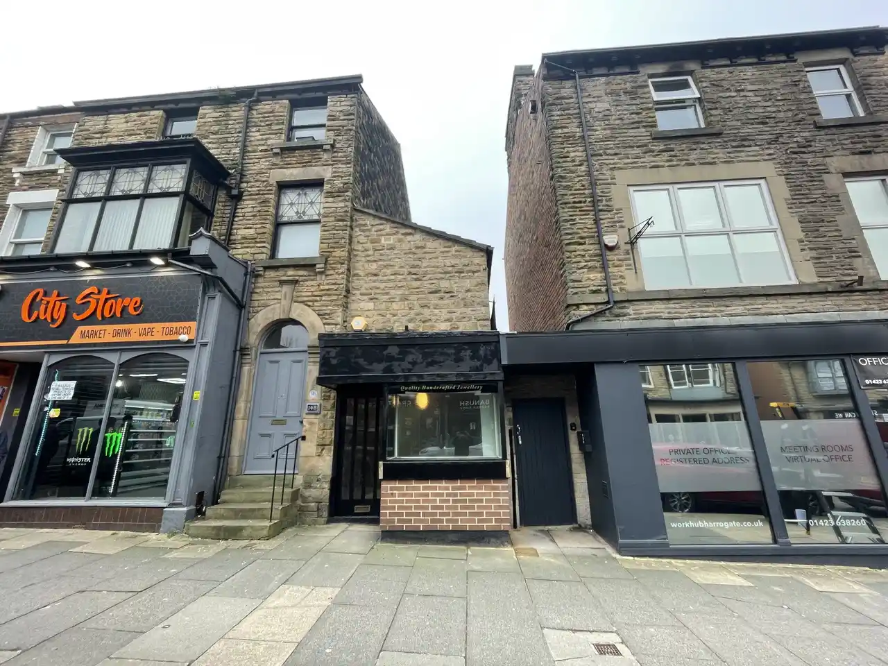 The former jewellers at 14A Station Parade, Harrogate, up for auction with BTG Eddisons Property Auctions with a £45,000 guide price