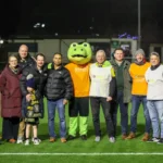 urgeons from Newmedica, Mr David Dunleavy and Mr Aldrin Khan, pictured with members of the Harrogate Town Walking Football Club