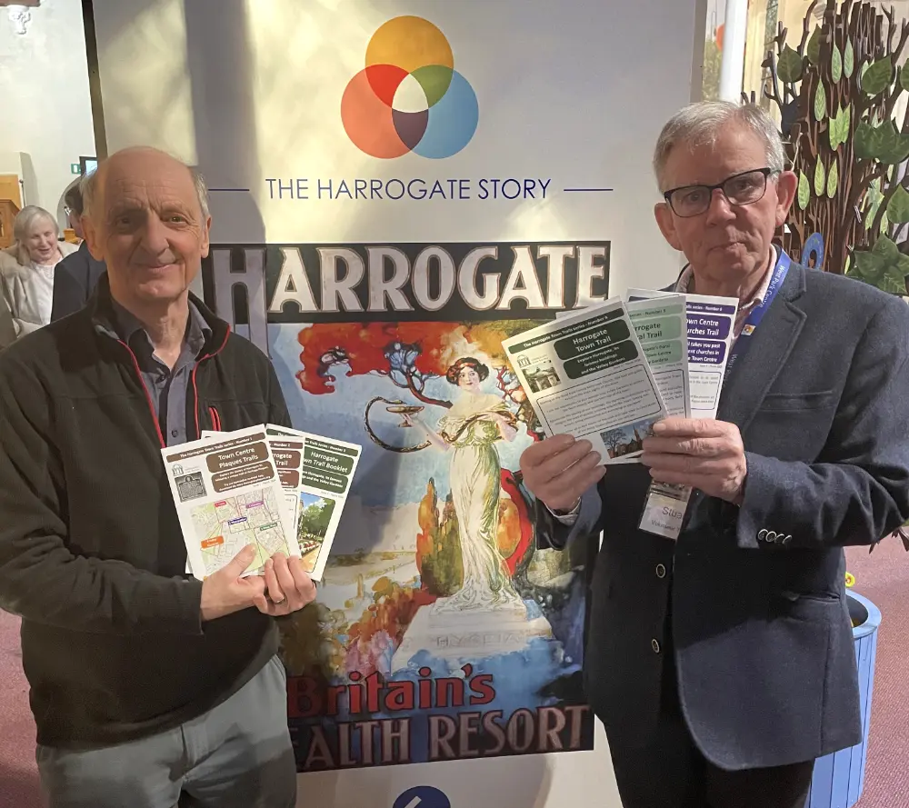Chris Dicken (Harrogate Civic Society) and Stuart Holland (West Park Centre)