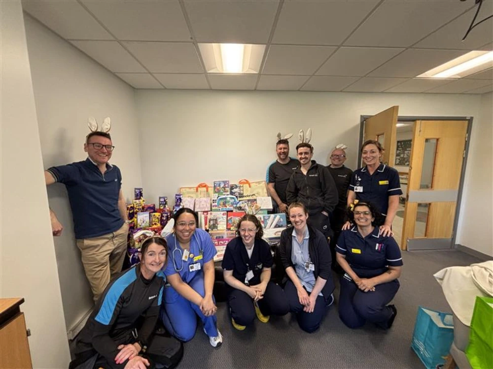 Local British Gas Engineers Support Woodlands Children’s Ward at Harrogate Hospital with Easter Donations