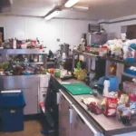 The kitchen of the Station Hotel in Pickering seen in photos taken in 2018. Former hotelier, Angus Baillie, who spent six years evading justice over historic food hygiene offences by living “off grid” in Scotland has finally been sentenced by a court.
