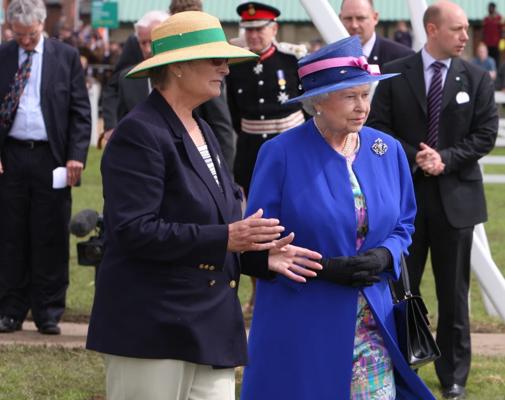 Margaret Chapman hosting HM Queen Elizabeth II at the 2008 Great Yorkshire Show