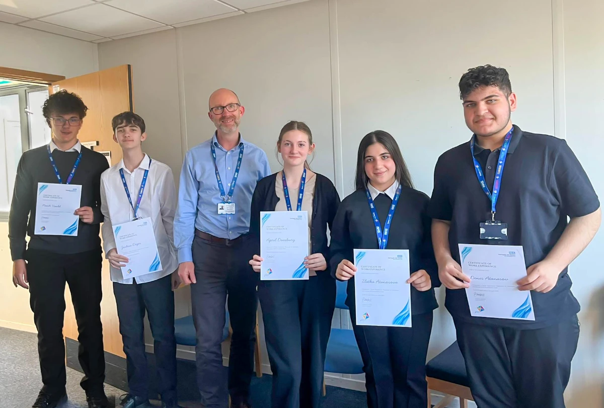 Work Experience Students with Matt Graham, Director of Strategy at HDFT
