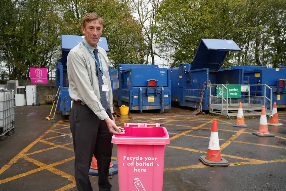 Cllr Foster batteries HWRC
