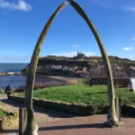 The current Whitby whale bone arch on West Cliff, which is due to be replaced with a new bronze replica to help to preserve the town’s maritime heritage for generations to come