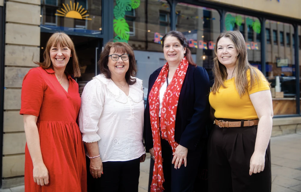 (left) Liz Cluderay, CEO of Artizan, Sue Cawthray, Consultant at Harrogate Neighbours, Helena Evans, CEO at Harrogate Neighbours, Louise Terzza, CEO of Time Together