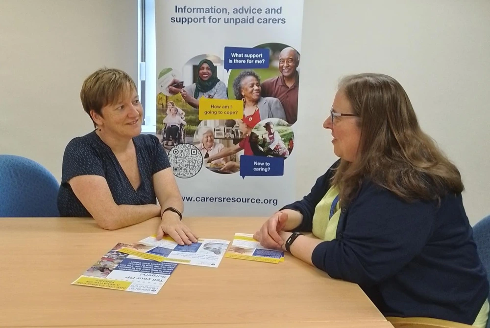 Rachel Waddington and Natalie Baxter from Carers’ Resource