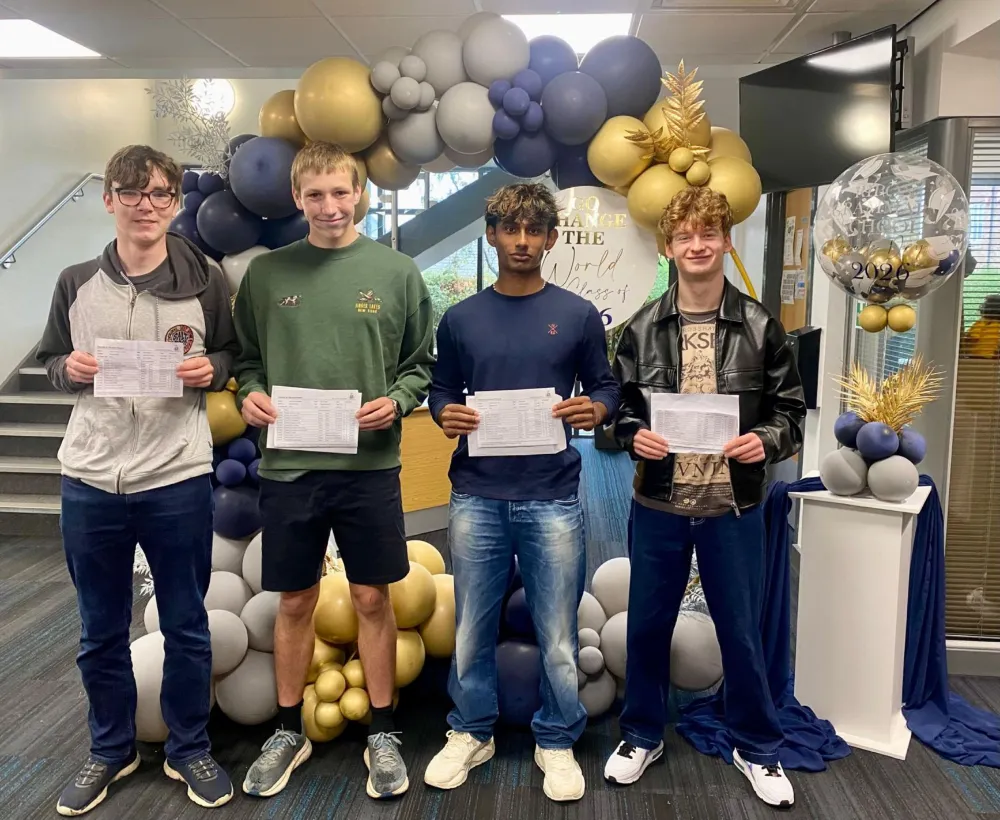 Among the top performers at Ripon Grammar School are Angus Millar, Tom Charlton, Aiden Jolly and Joel Buckley